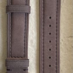 20mm Brown Leather Watch Straps