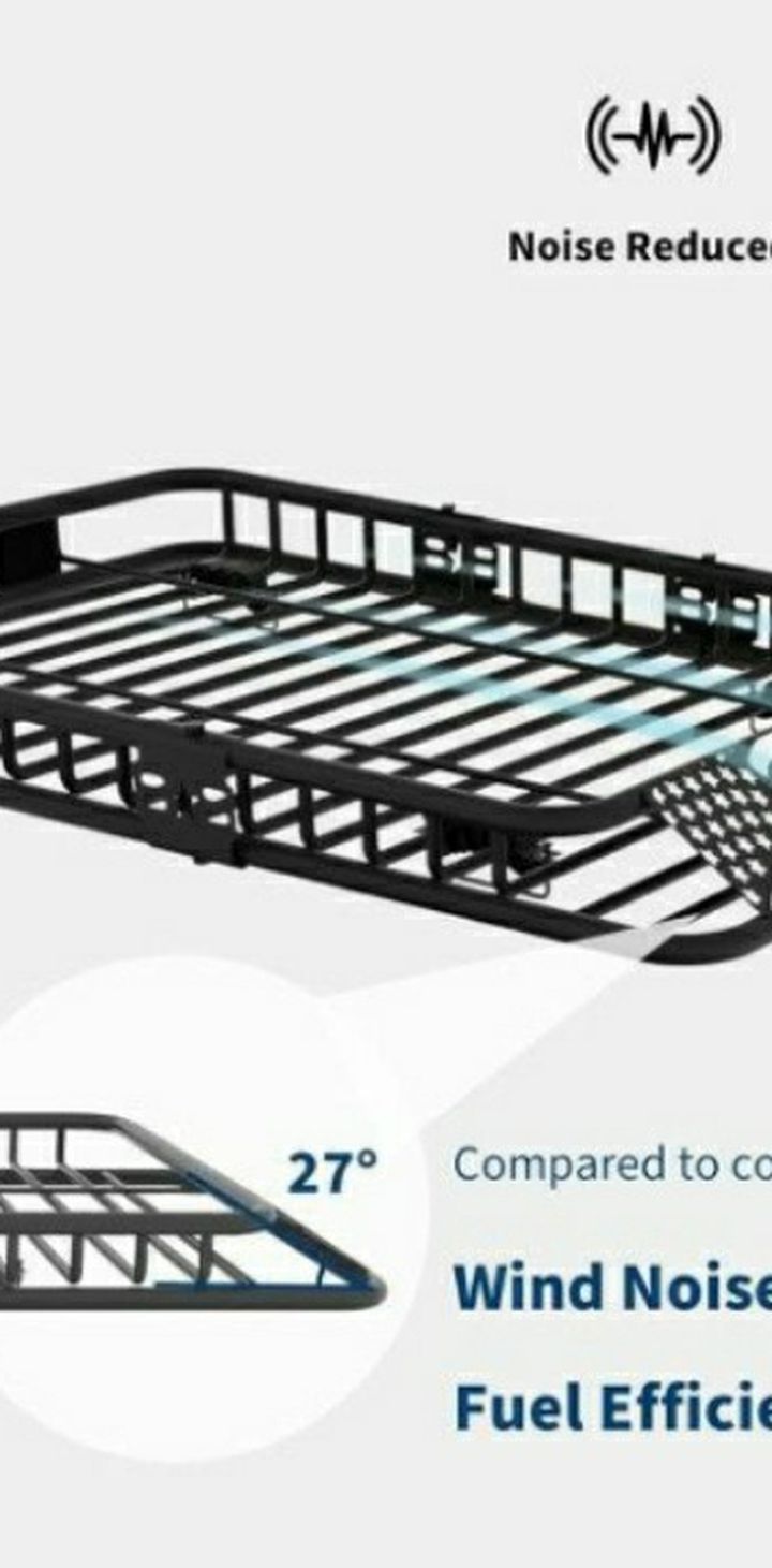 Universal Roof Rack Cargo Basket β 64"x39", 200 lb Capacity β NEW, Flag Style πΊπΈ