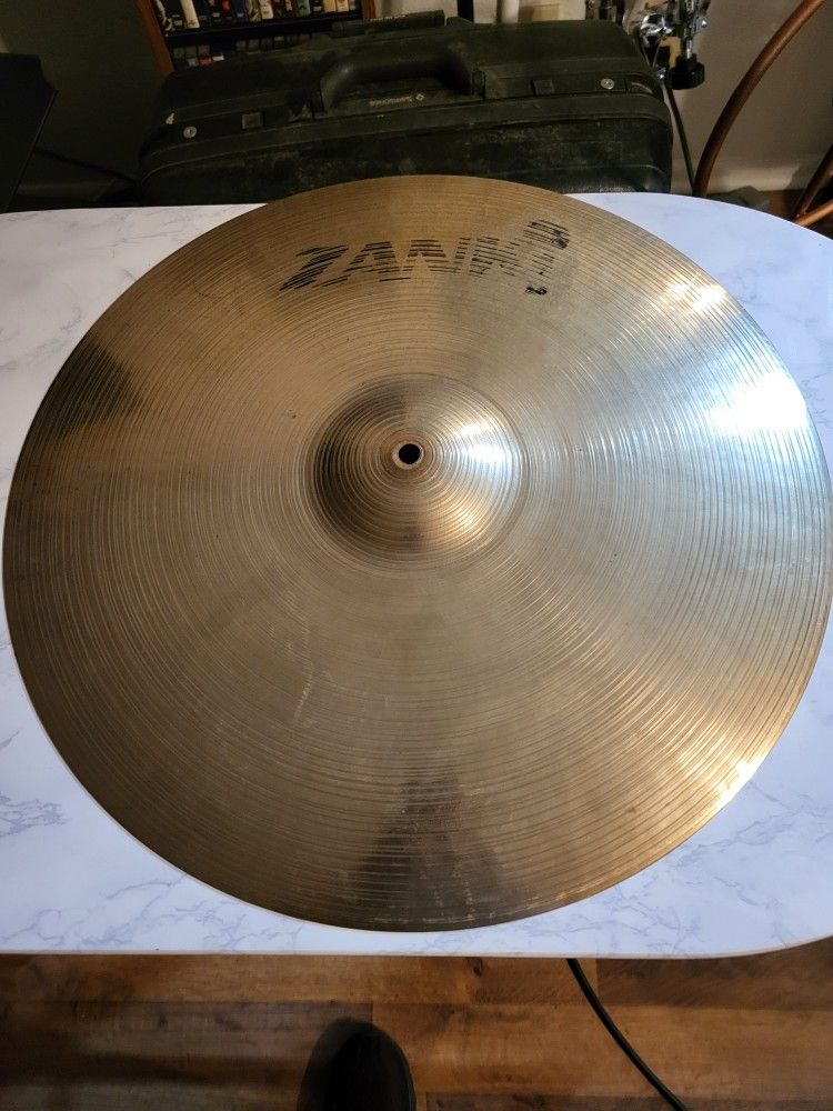 Vintage 1970s Zanki Ride Cymbal, 20"