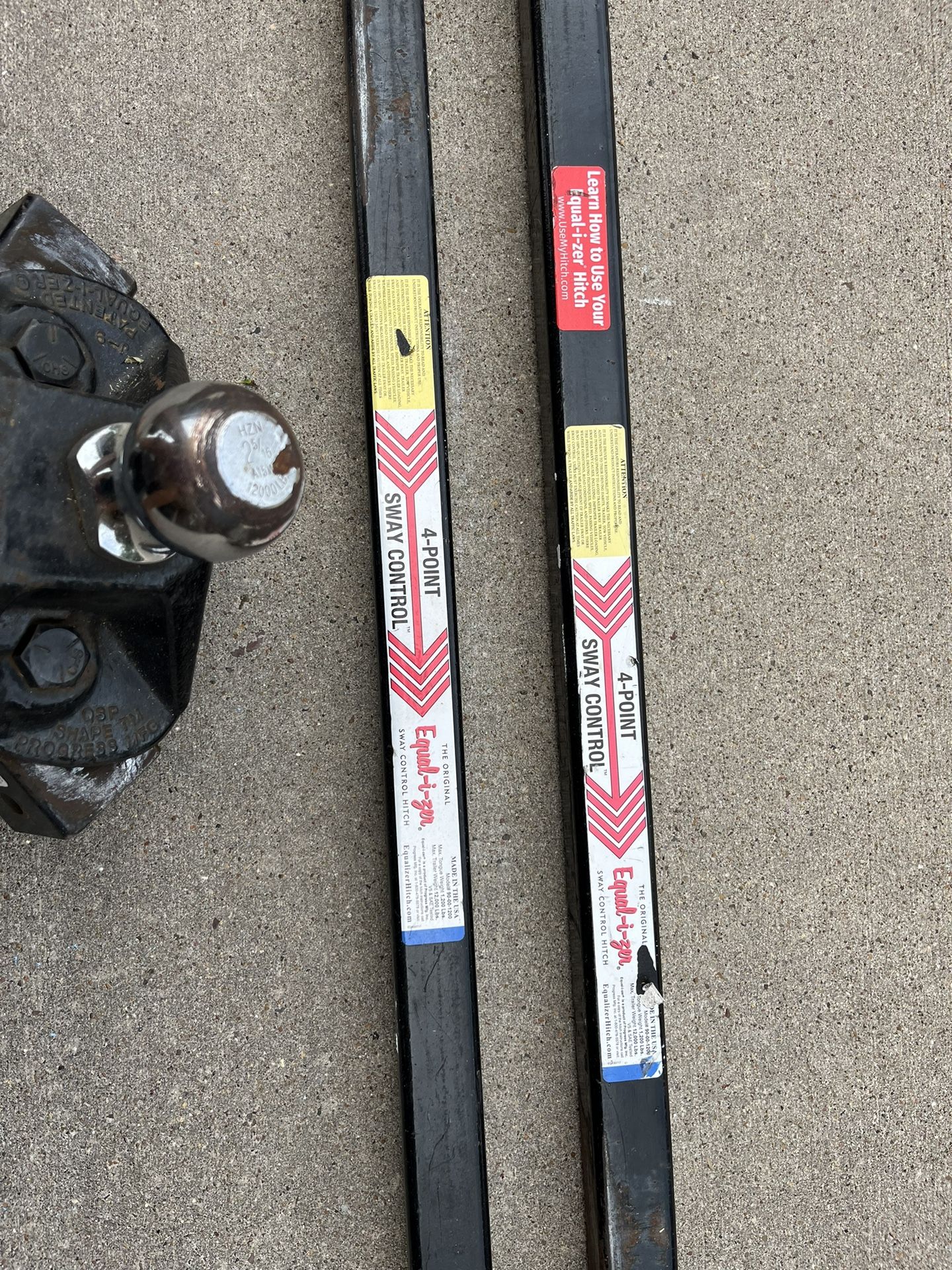Equalizer Sway Bars & Hitch 