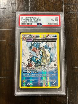 PSA 8 Gyarados 21/98 XY Ancient Origins Reverse Holo ENG Theta Double 2015