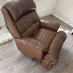 Real Leather Recliner 