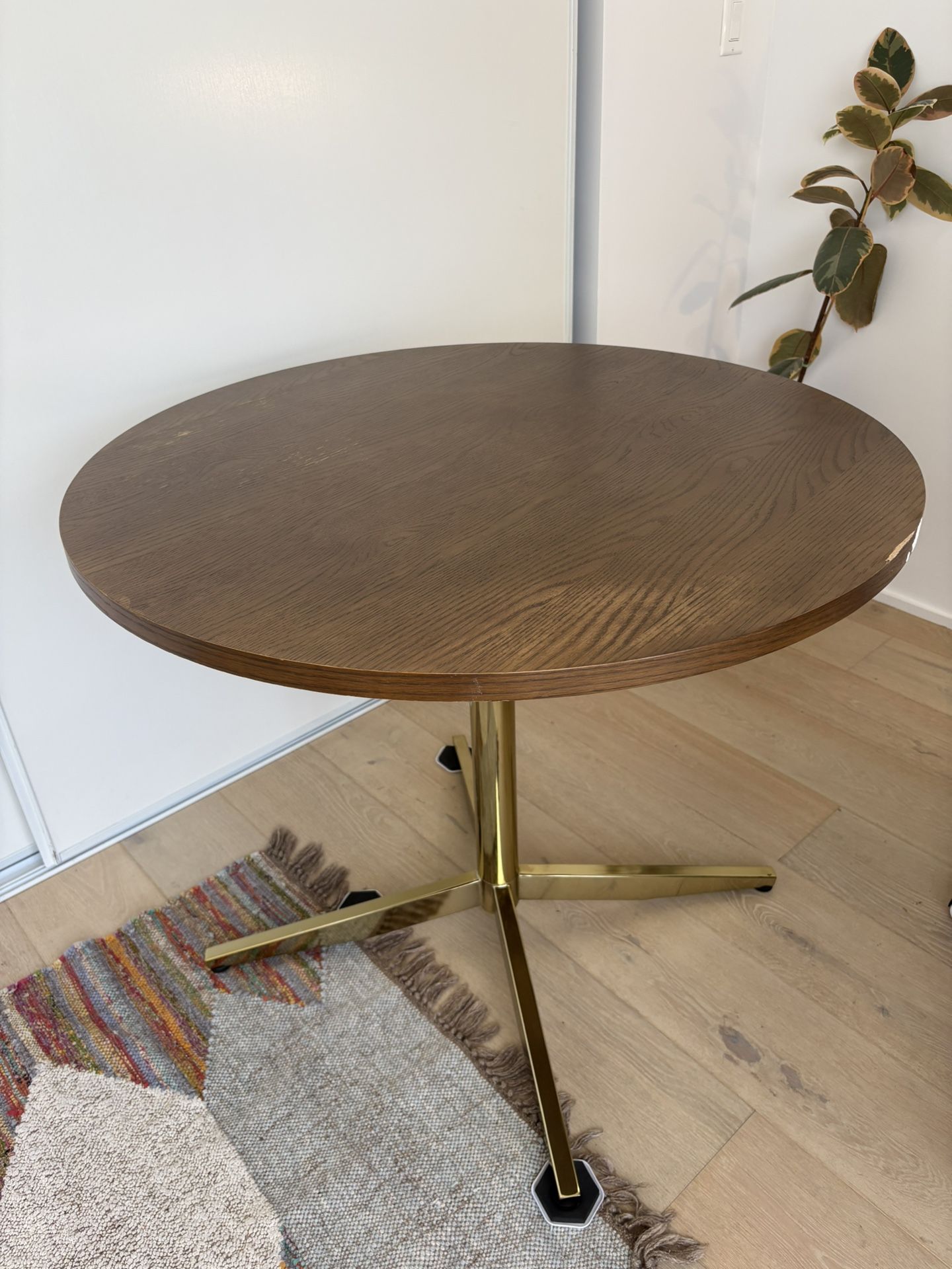 Kitchen Table Poly + Bark Mid Century Look