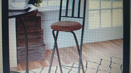 Mainstays Slat Back Folding 30" Bronze Bar Stool