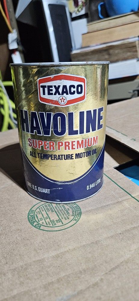 Vintage Texaco Havolin Motor Oil