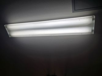 2 bulb flourescent light garage ceiling light