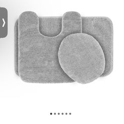 Bathroom Rug Set Gray Fuzzy From Kohls 