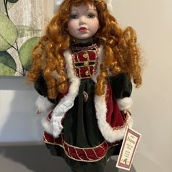 Holiday Porcelain Doll