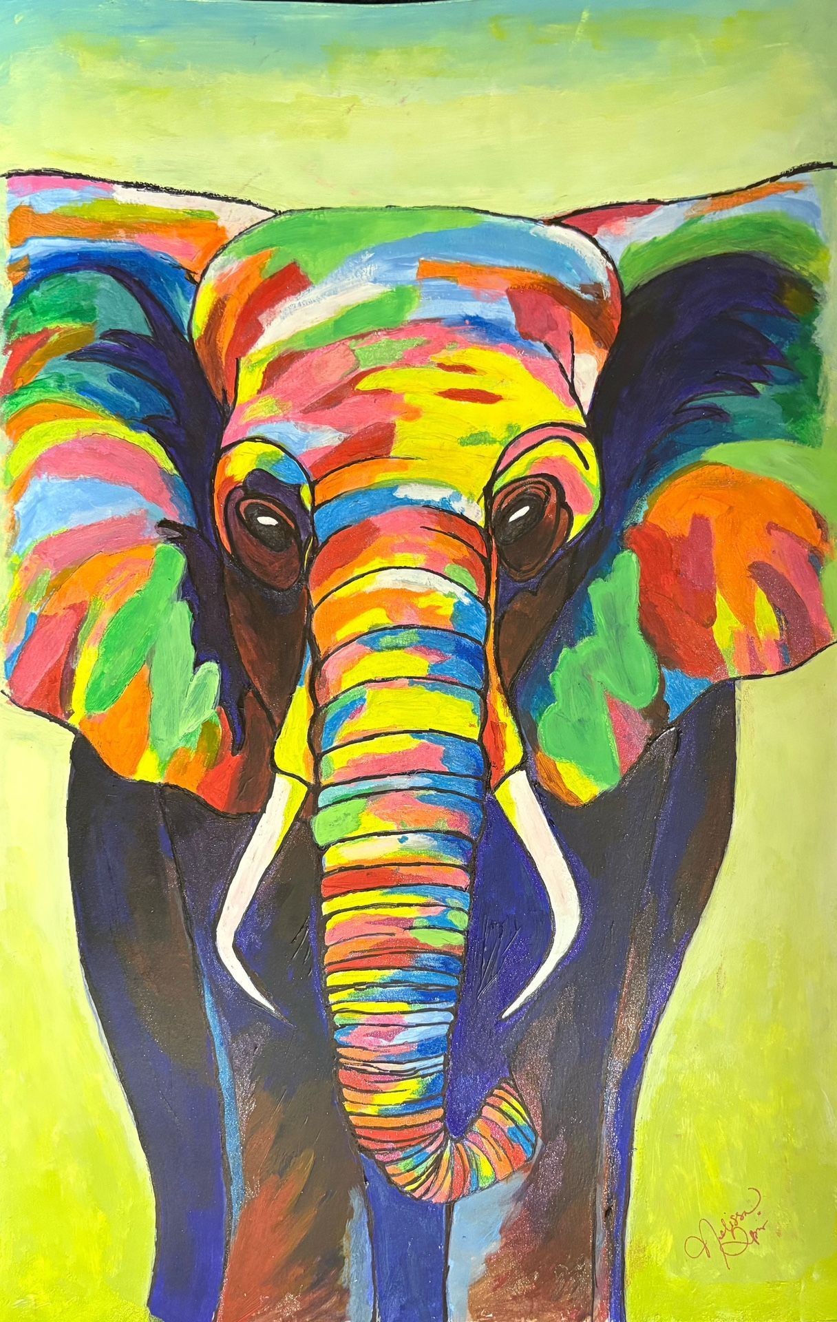 Acrylic painting; Hands painted ooak 