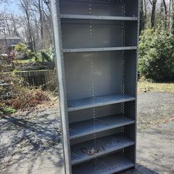 metal shelf.