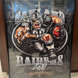Raiders Football Poster 32”x42”