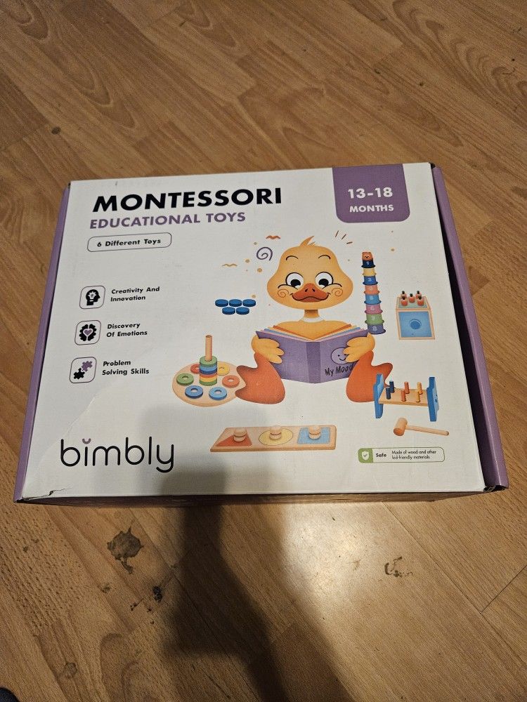 New Montessori Wood Educational Toys 13-18 Months 