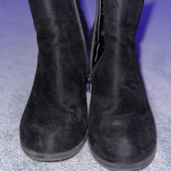 Mix no 6 black suede booties 8