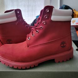 kant Scheur Geven Timberland Boots Red for Sale in Newark, NJ - OfferUp