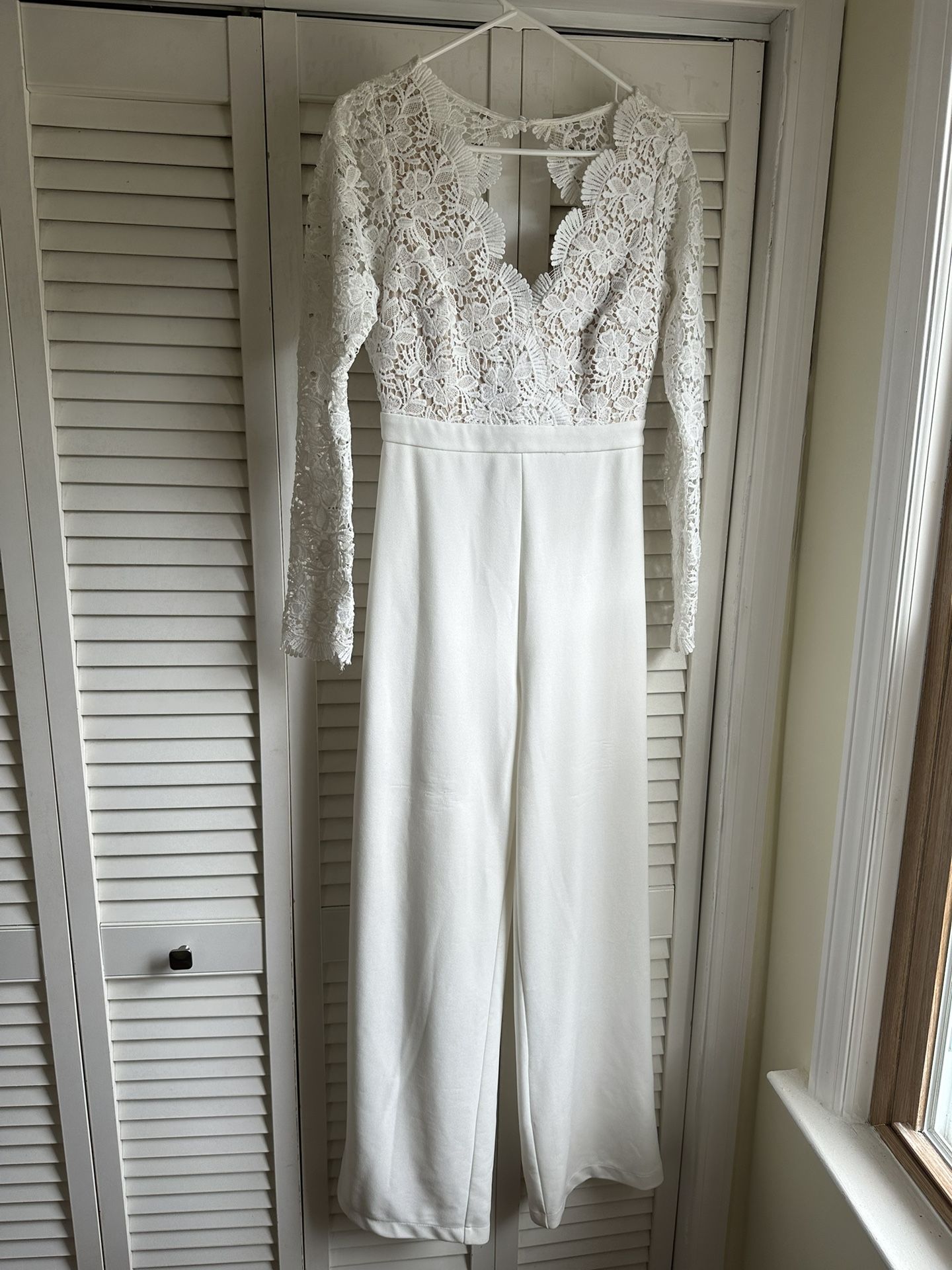 White Lace Jumpsuit (Bridal)