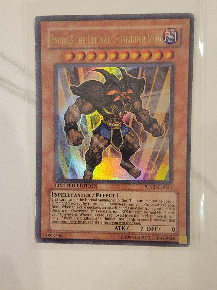 Yugioh Exodius The Ultimate Forbidden Lord JUMP-EN025 Ultra Rare - LP
