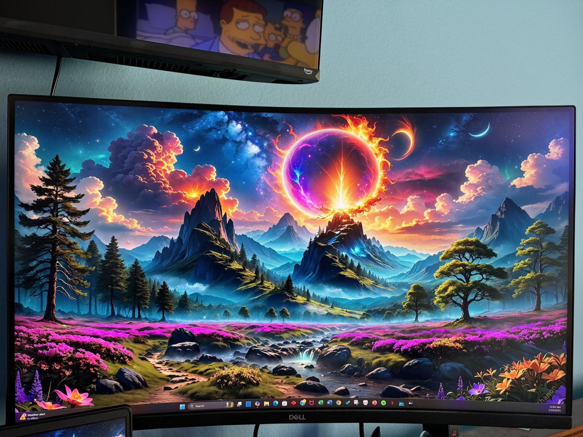 2 Dell 32 Curved Gaming Monitors