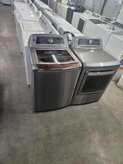 Blow Out Sale and Repair Management and landlord special Warehouse full of nice Certified Gently Used Washer Dryer Refrigerator Oven Stove Stackable F
