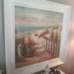 36" X36" Framed Oil