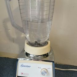 Osterizer 14 Speed Blender With  5 Cup Glass Pitcher