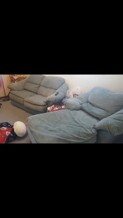 Love seat and long chair set