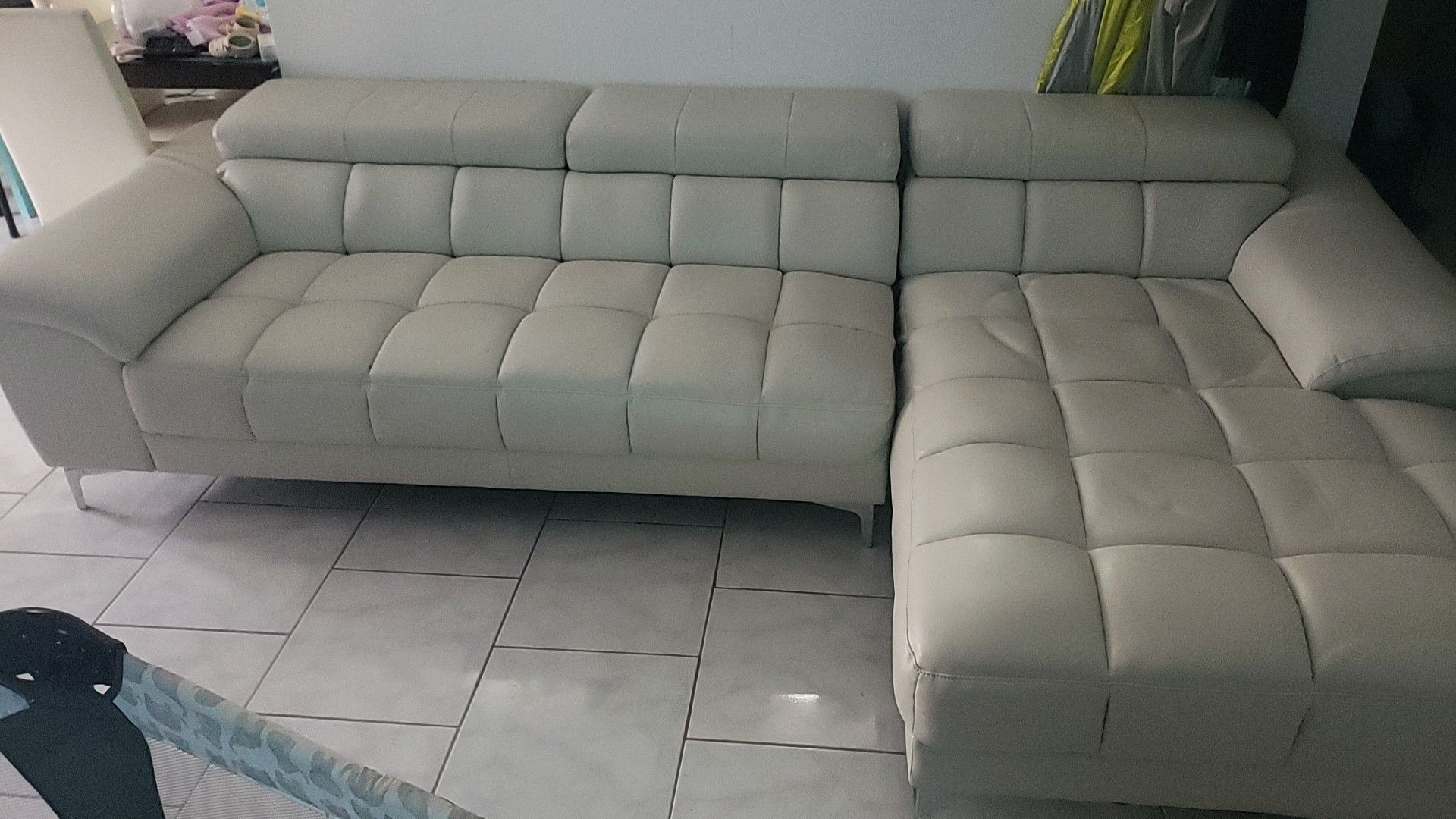 Sectional with ottoman
