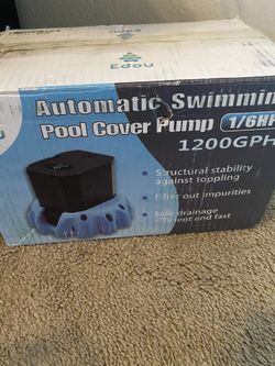 Automatic swimming pool cover pump