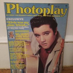 Elvis Presley Cover Photoplay Magazine 1979 With Full Page Color Photo