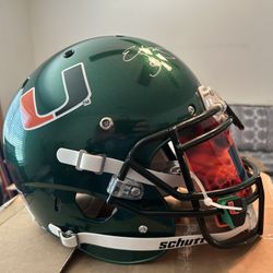 Edgerrin James Signed And Autographed Miami Hurricanes Fullsize Authentic  Helmet With Radtke Coa 