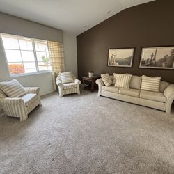Reupholstered Couch & Chairs 
