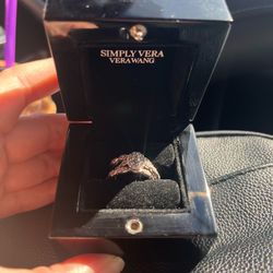 Simply Vera Vera Wang 14k White Gold 1 Carat T.W. Diamond Scalloped Engagement Ring Set