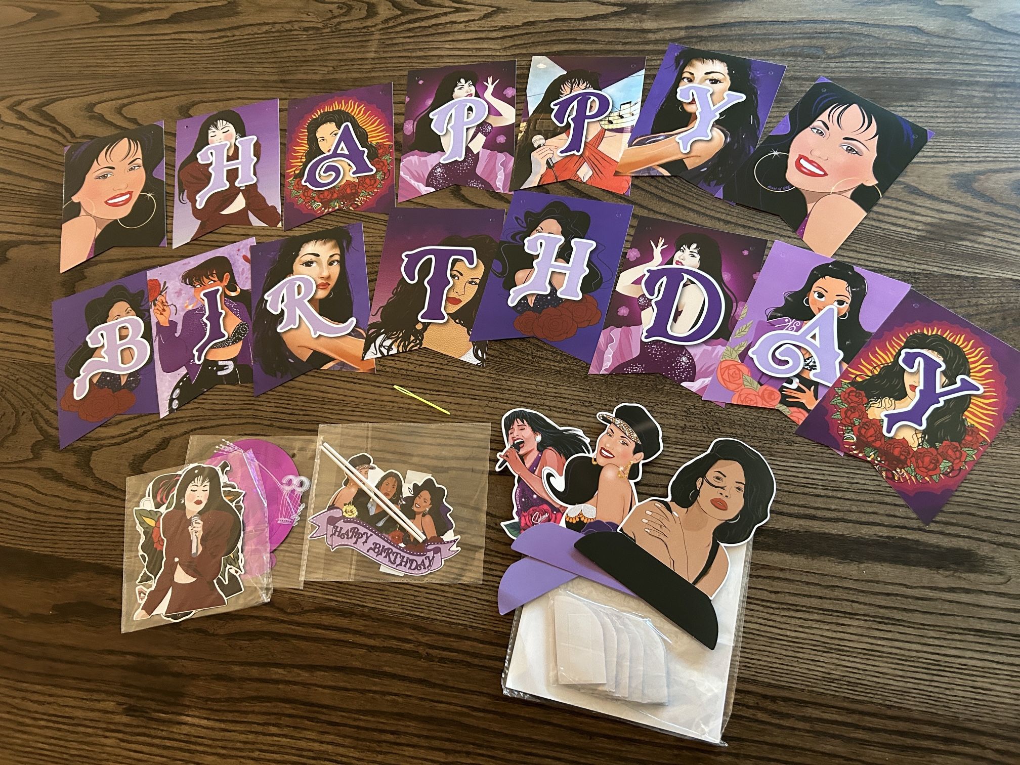 Pop Star Selena Quintanilla Birthday Party Pack