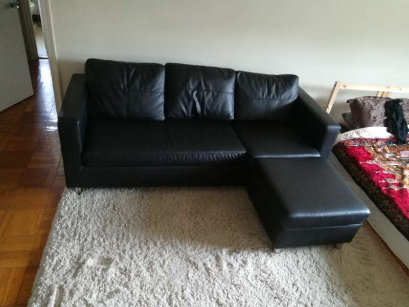 Leather couch IKEA