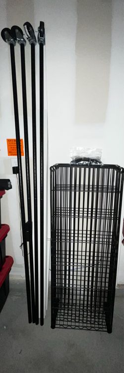 5 Tier Heavy Duty Rack with Lockable Wheels