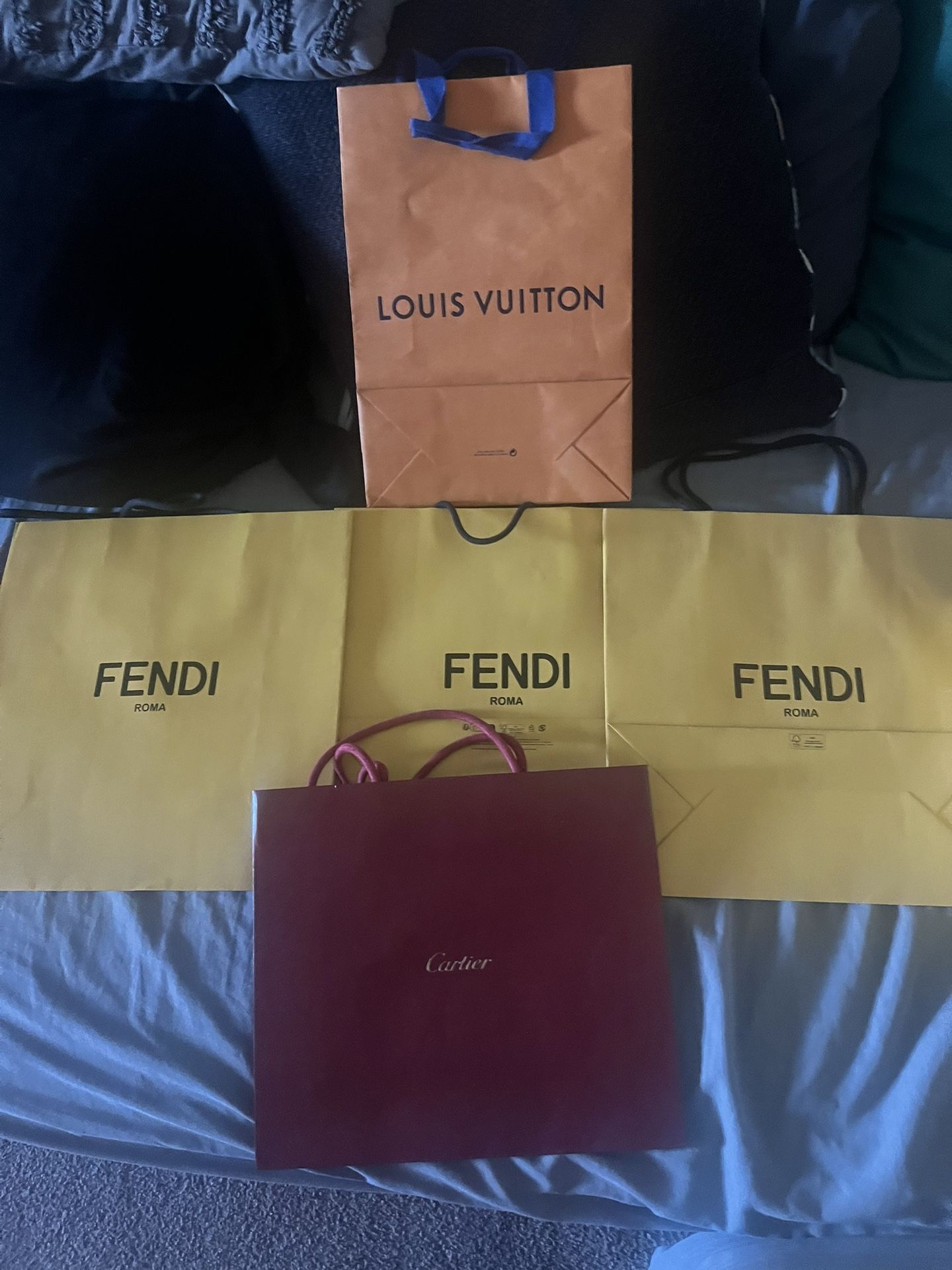 Designer Gift Bags Fendi/LV/ Cartier And Goyard