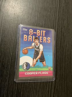 Topps Cooper Flagg 8-bit Ballers rookie basketball insert card Dallas Mavericks superstar Rookie of the Year
