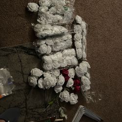 Foam Flowers All White 