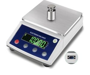 Digital Precision Lab Scale 100g x 0.01g - Accurate Electronic Balance for Scientific Analysis, Jewelry, and Gram Counting - RS232 Port, 300g Capacity