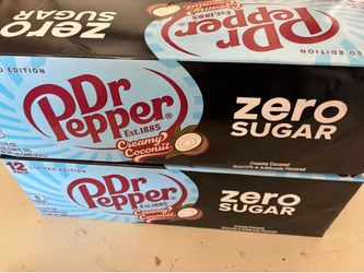 Dr Pepper Creamy Coconut Zero Sugar 12 pack