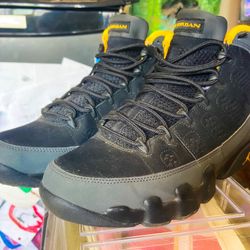 Jordan 9 Black University Gold