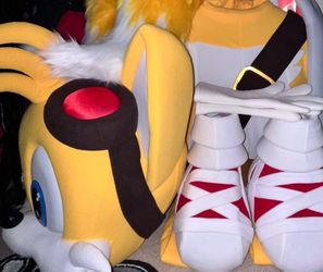 Sonic the hedgehog Tails the Fox mascot costume cosplay (NEW)