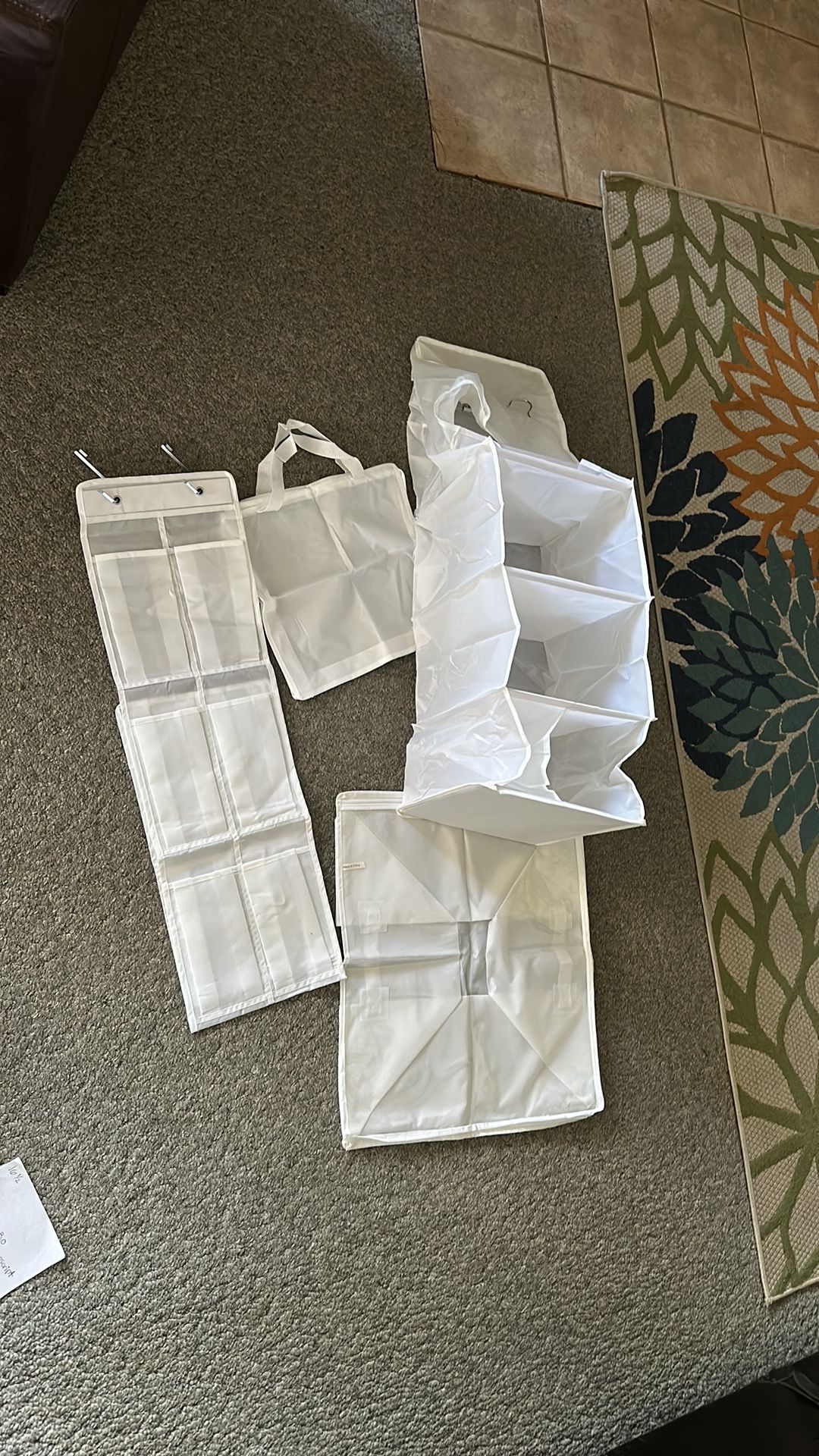 NEW Set of College Dorm Closet Storage Essentials - White