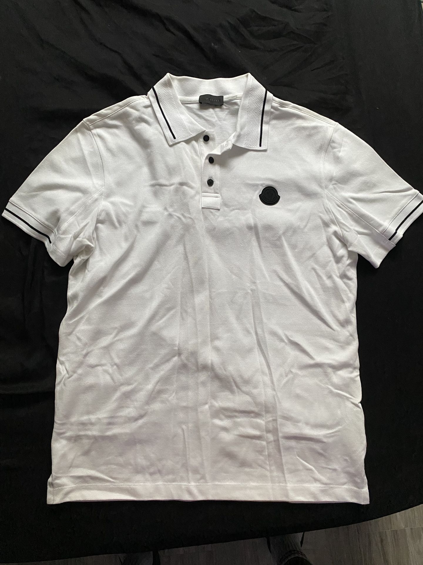 White Moncler Polo