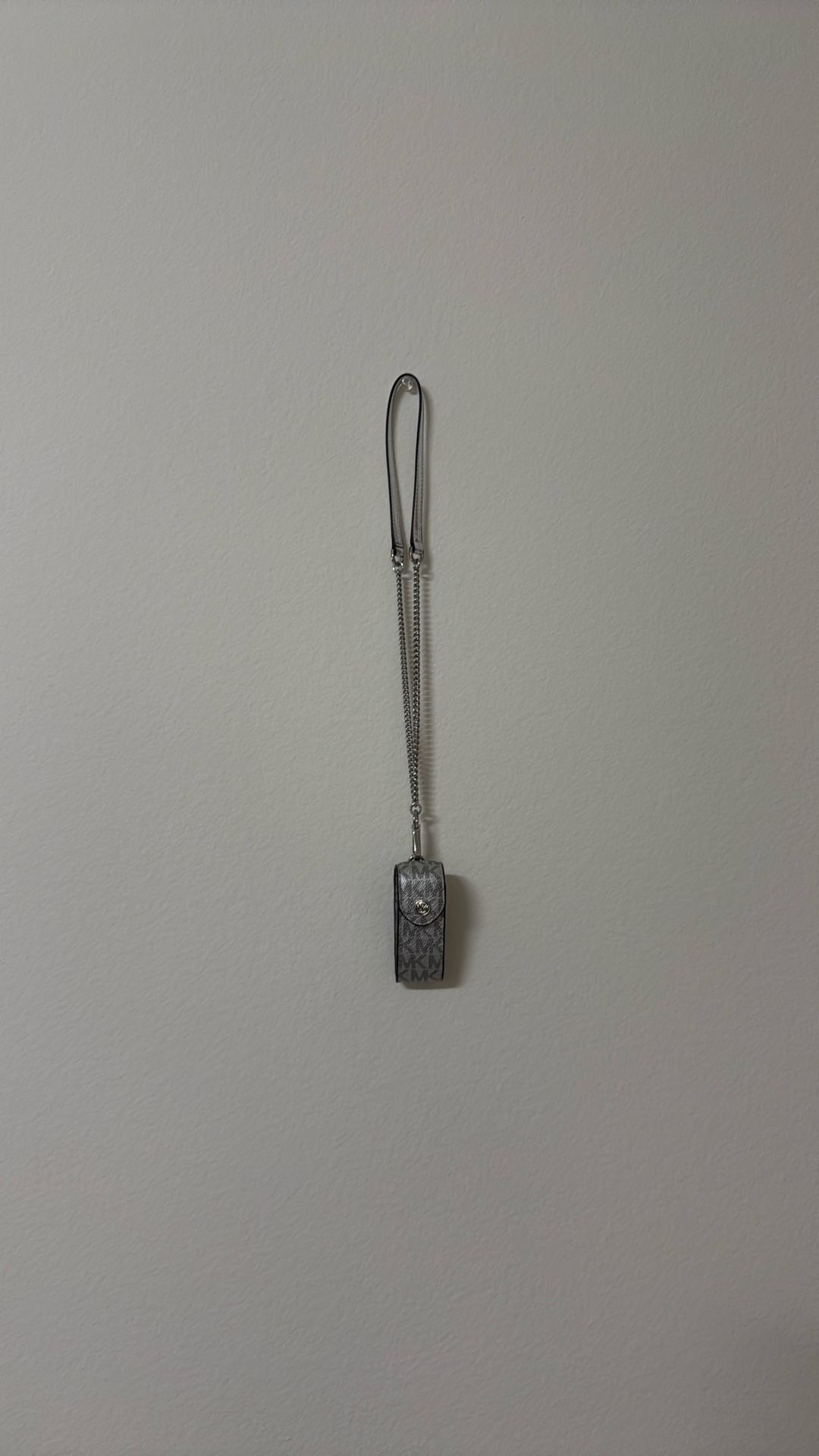 Michael Kors Silver Key Card Holder with Monogram