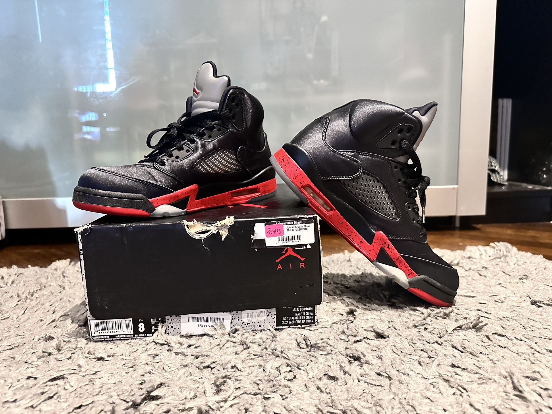 Jordan 5 Satin -Size 8