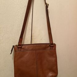 Fossil Cross Body Brown Good Condition 