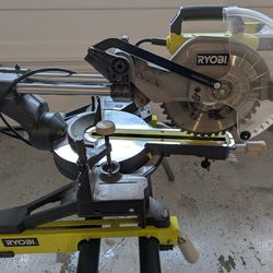 Ryobi Sliding Miter Saw Chop Saw with Stand