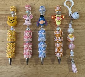 TEACHER APPRECIATION “Winnie & Friends” Gift Pens And Purse Charm Set