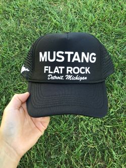 Ford Mustang GT Dark Horse Saleen Cobra Black Trucker Snapback Hat Clothing Formula Drift Formula 1 One Los Angeles Sports Race Drift Car