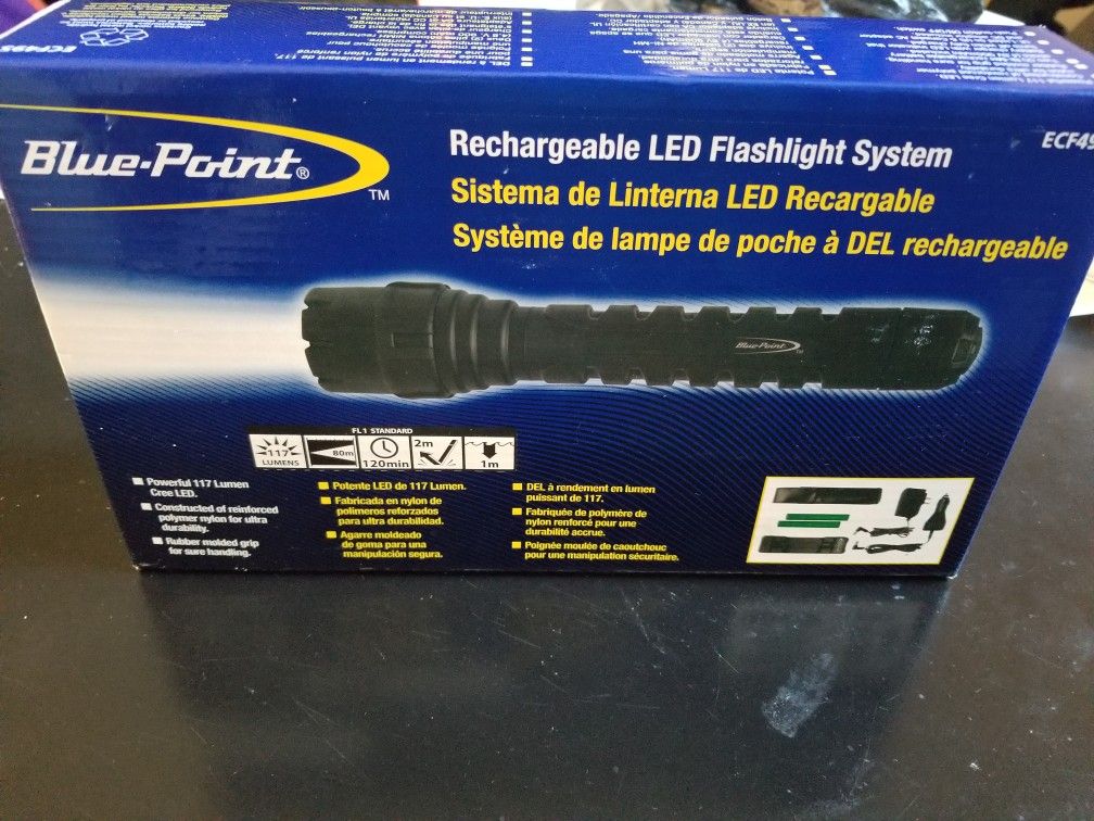 Flashlight Rechargeable Blue-Point ECF495